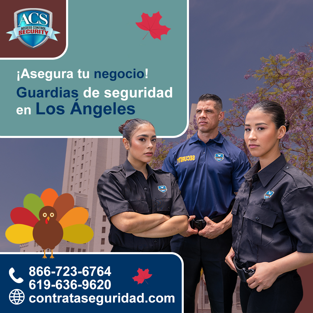 Guardias de seguridad uniformados en Los Ángeles
