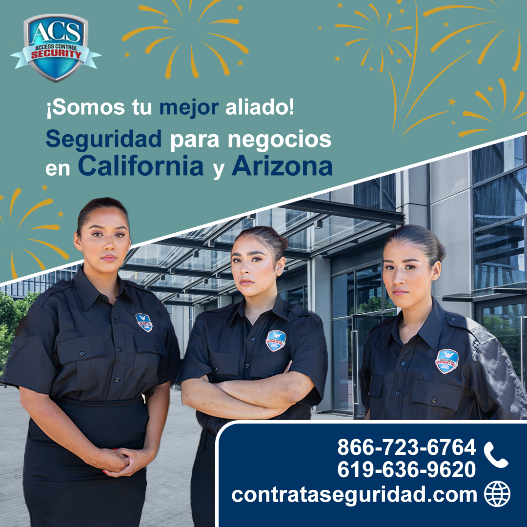 Guardias de seguridad uniformada en California y Arizona