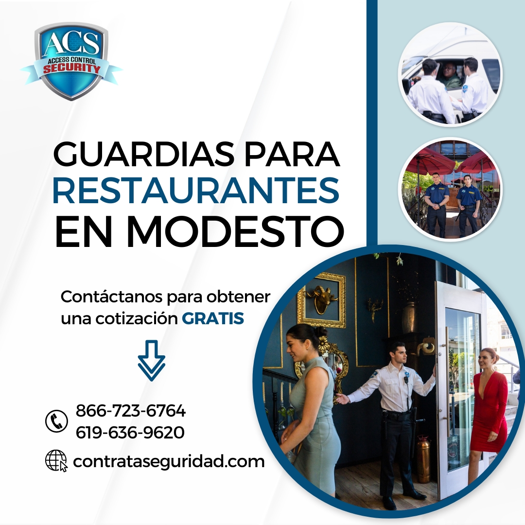 Seguridad para restaurantes en Modesto